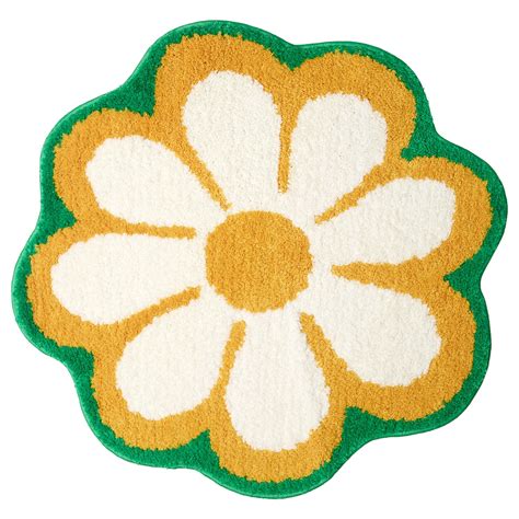 KÄRRKNIPPROT tapis de bain, motif floral/multicolore, 65 cm - IKEA