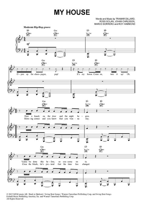 My House | Sheet music, Music, Printable sheet music