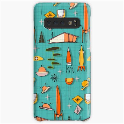 Space Age Blues Spaceage Case And Skin For Samsung Galaxy By Susycosta