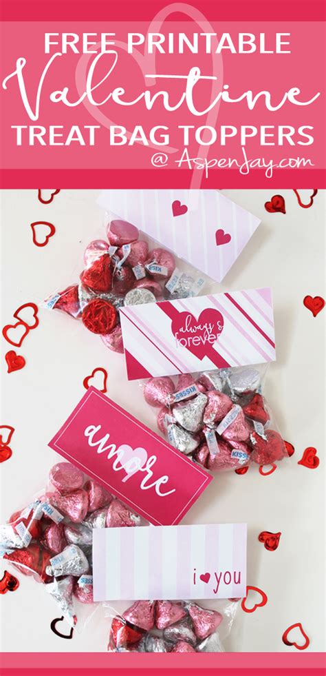 Free Valentines Treat Bag Toppers Aspen Jay