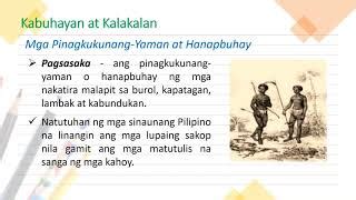 Kabuhayan Ng Sinaunang Pilipino Lesson Plan