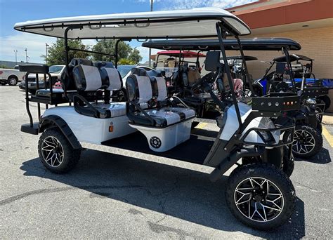 Buy The Blue Dynamic Enforcer Fully Loaded Limo Golf Cart For Sale