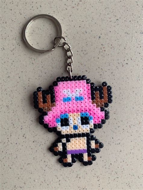 One Piece Chopper Perler Bead Keychain Hobbies And Toys Stationery