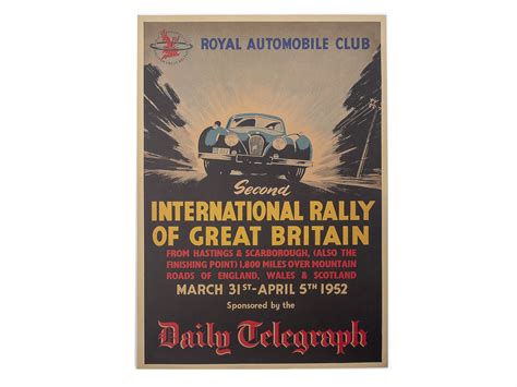 Cheshire Modern Classics Rac Daily Telegraph Poster