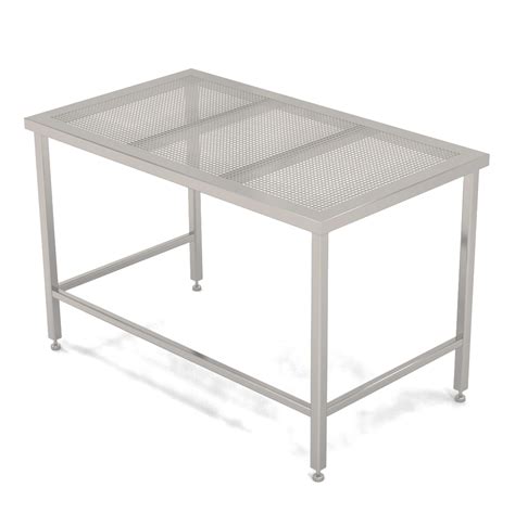 Cleanroom Tables With Perforated Worktop Width 800 Cleanroom