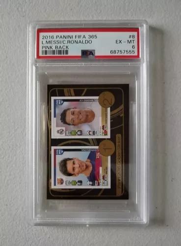 Lionel Messi Cristiano Ronaldo Estampa Certificada Psa 6 Meses Sin