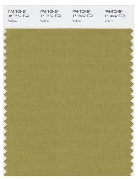 Pantone Smart Tcx Color Swatch Card Willow Color Swatch