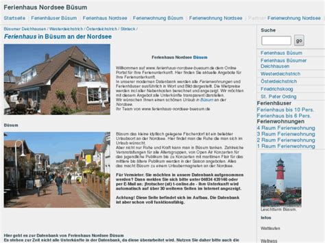 Ferienhaus Nordsee Buesum De Ferienhaus Nordsee B Sum Ihr Online