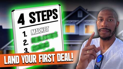 4 Steps To Land Your First Real Estate Deal Youtube