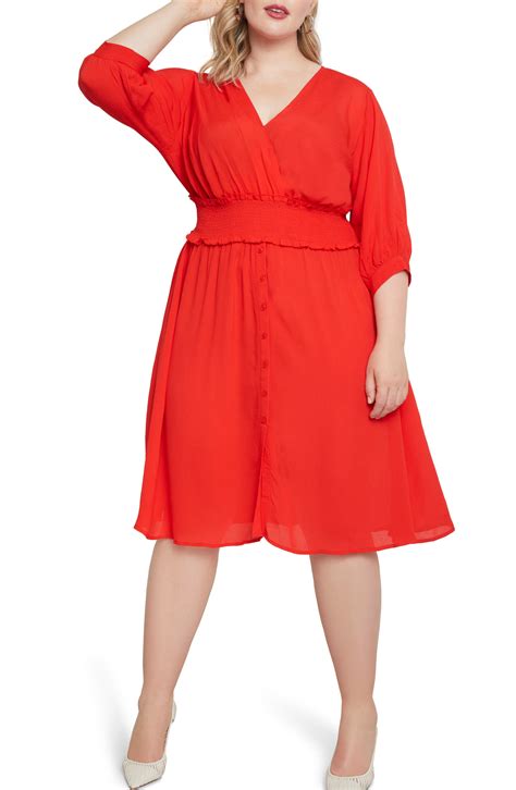 Eloquii Smock Waist Fit And Flare Dress Nordstrom Fit Flare Dress Flare Dress Fashion