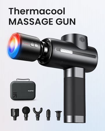 Pistolet De Massage Musculaire Renpho Massage Gun Avec T Te Chaude Et