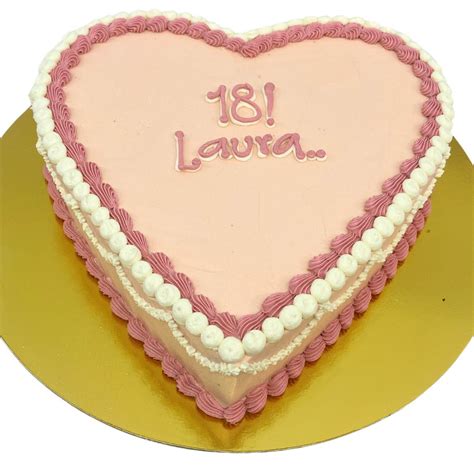 Torta Sabor Naranja con Arequipe Corazón Vintage Rosado Globos