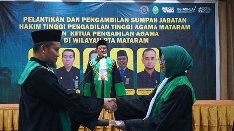 KPTA Mataram Resmi Melantik Ketua Pengadilan Agama Praya Yang Baru