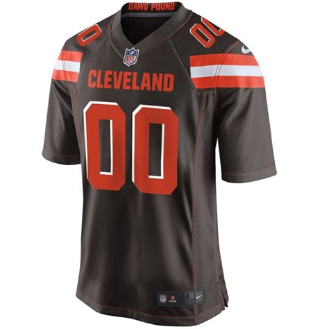 Mens Cleveland Browns Nike Brown Custom Game Jersey