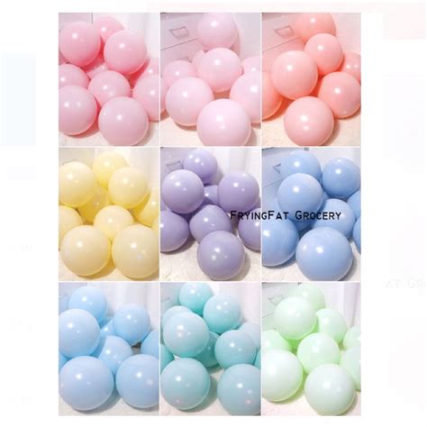 Jual Balon Latex Pastel Makaron 12 Inch Shopee Indonesia