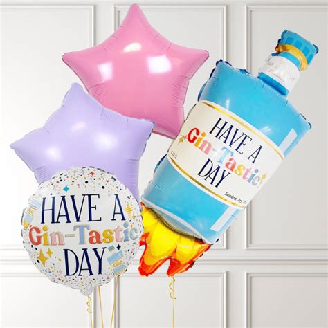 Have A Gin Tastic Day Supershape Inflated Balloon Bunch Balloonbx