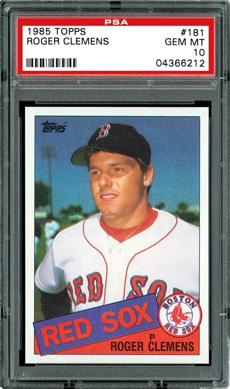 1985 Topps Roger Clemens Psa Cardfacts®