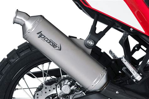 HP Corse Exhaust SP 1 Titan Short LOW Silver Yamaha Tenere 700