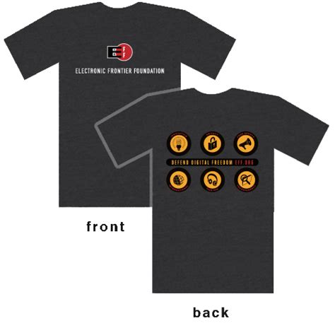 New Dark Heather Eff Member T Shirts Electronic Frontier Foundation