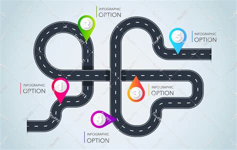 Roadmap Animated PowerPoint Template Bulleted List Infographics Design