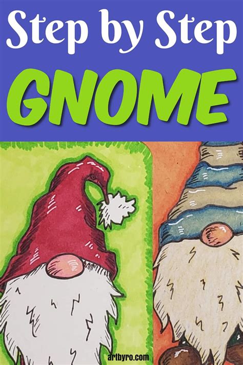 Step By Step Gnome Art Tutorial For Beginners Gnomes Crafts Gnomes