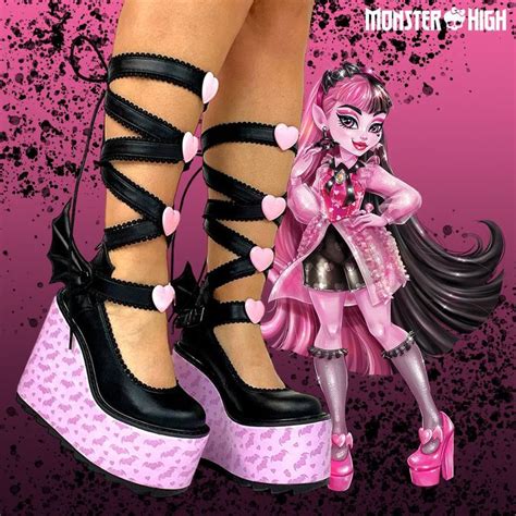 Draculaura Shoes G3 In 2023 Monster High Shoes Monster High Draculaura