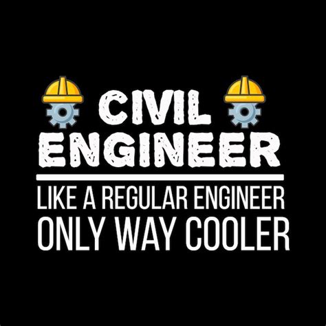 Diseño de camiseta de ingeniero civil Vector Premium