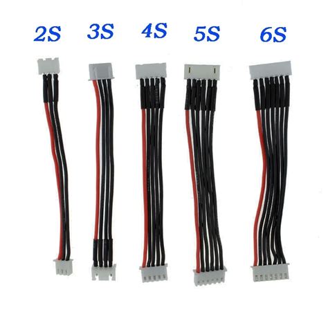 5pcs RC Products 2S 3S 4S 5S 6S JST XH Balance Charger Cable 22AWG Wire