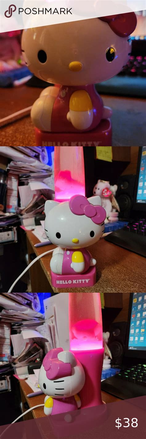 Very Nice Great Condition Cute Hello Kitty Liquid Motion Glow