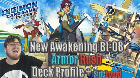 Digimon Tcg Armor Release Rush Deck Profile New Awakening Bt