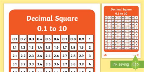 Decimal Square (Teacher-Made)