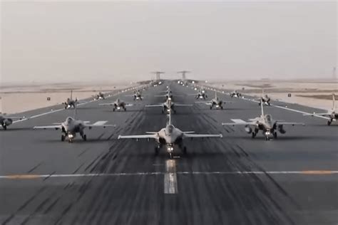 Qatar Emiri Air Force Performs Impressive Elephant Walk AeroTime