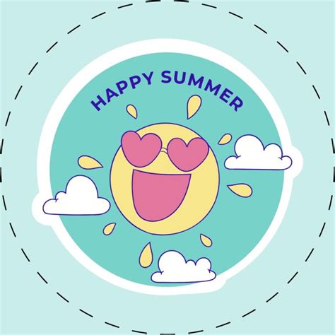 Design This Cute Hand Drawn Hello Summer Coaster Ready Made Template