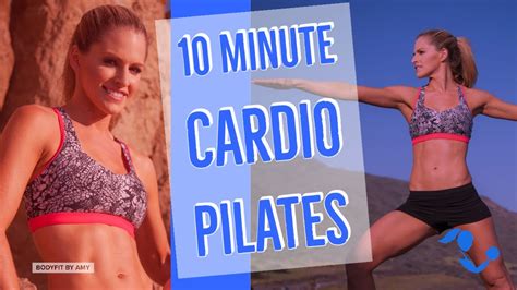 10 Minute Cardio Pilates Workout Standing No Equipment Cardio Barre For Fat Burning And