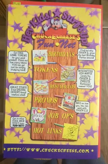 Rare Chuck E Cheeses Showbiz Pizza Collector S Edition Comic