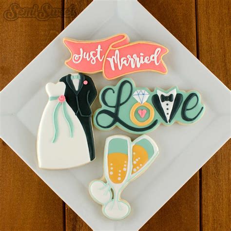 How To Make Wedding Love Cookies Semi Sweet Designs Bridal Cookies