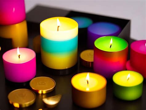 Premium AI Image | colorful candle wallpaper