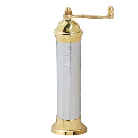 Chrome Brass Salt Mill Alexander Brasspeppermill