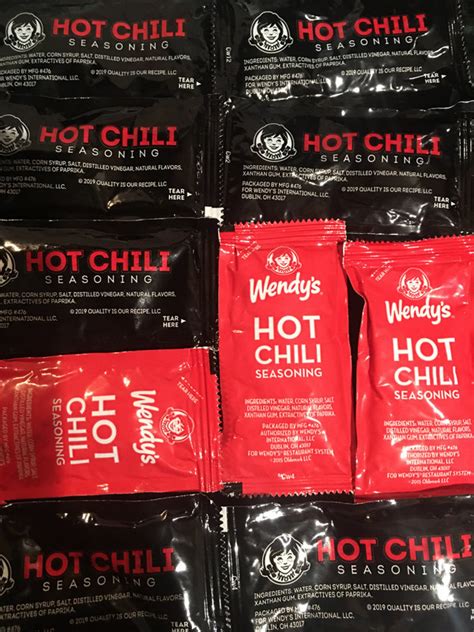 Sloth Of Gulf Coast Florida Wendys Hot Chili Seasoning Sauce Packets Have New Packaging And