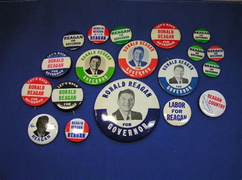 Huge Lot Ronald Reagan Campaign Pinback Buttons And Pins 36120887