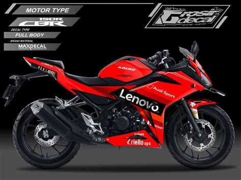 Decal Stiker Honda CBR 150 New Merah Full Body Stiker CBR 150 New Merah