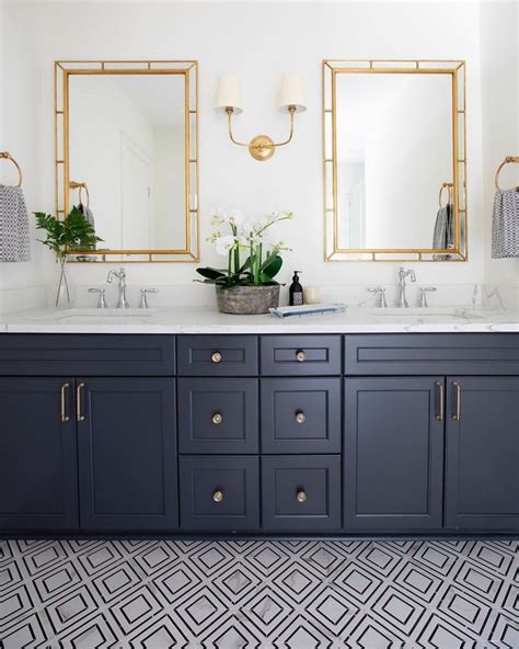 26 Navy Blue Bathroom Vanity Ideas To Give Your Restroom A Royal