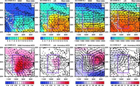 Top Climatology Of Ab 925 Hpa Winds Vectors M S 21 And