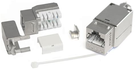 Hyperline KJNE-8P8C-C6A-90-SH-F-WH Вставка Keystone Jack RJ-45(8P8C ...