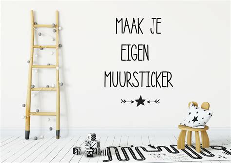 Maak Je Eigen Muursticker Woordsticker Nl