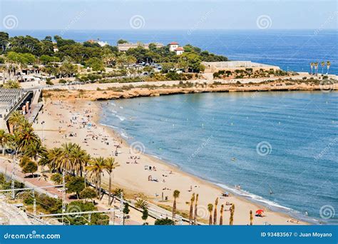 Miracle Beach in Tarragona, Spain Editorial Photography - Image of ...