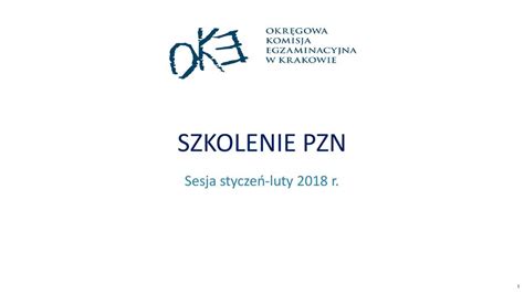 Szkolenie Pzn Sesja Stycze Luty R Ppt Pobierz