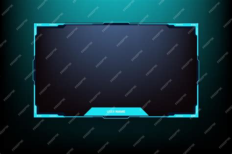 Premium Vector Online Gaming Screen Panel Design Vector With Simple Shapes Live Streaming