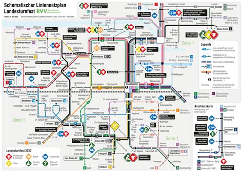 Pnv Liniennetzplan F R Das Turnfest In Regensburg