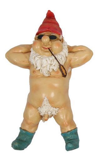 Gnome Nude Laying Blue Boots The Garden Feast